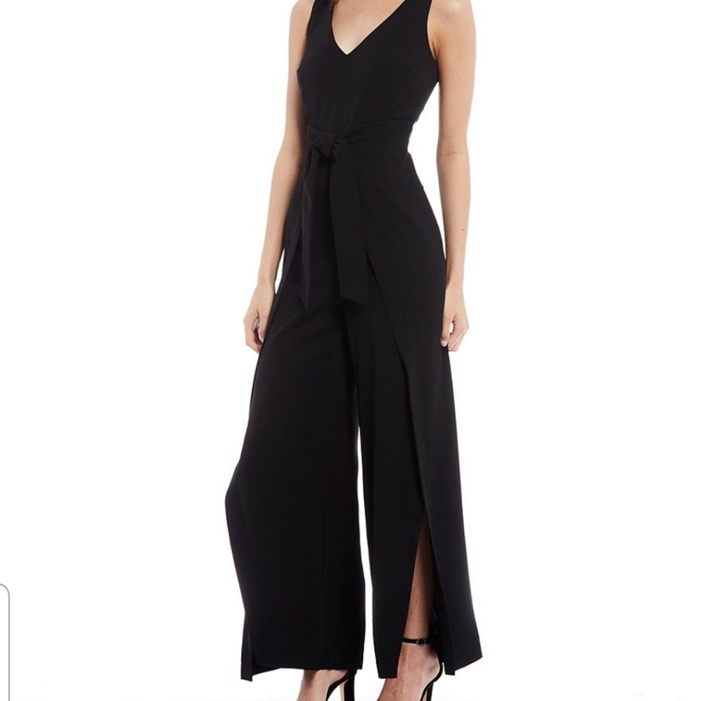 Antonio Melani V Neck Black Jumpsuit